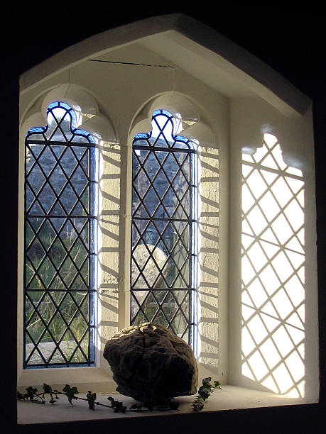 Galés capilla ventana - foto de stock