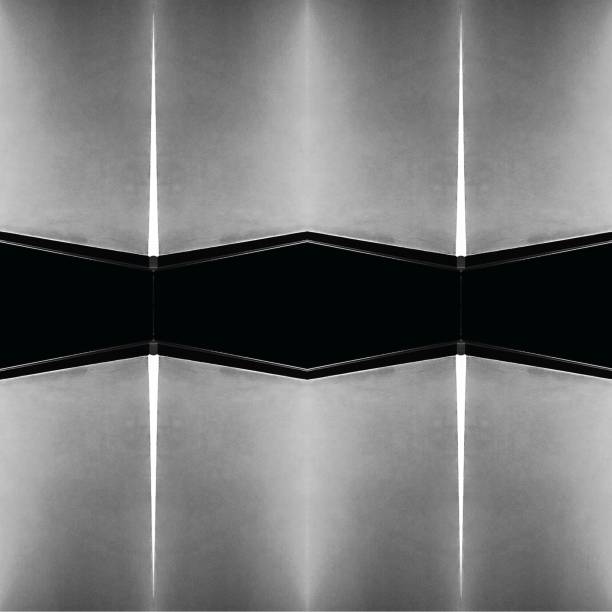 istock Black and white painting on wall 1382994180
