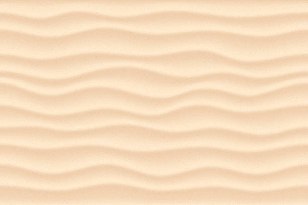 シームレスなベクトル砂波 - abstract backgrounds brown flowing点のイラスト素材／クリップアート素材／マンガ素材／アイコン素材