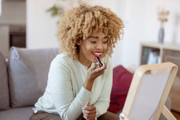 istock Red lips will never go out of style 1383008057