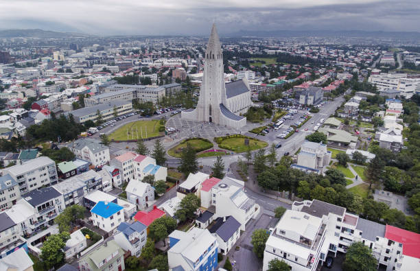 Reykjavik aericl view