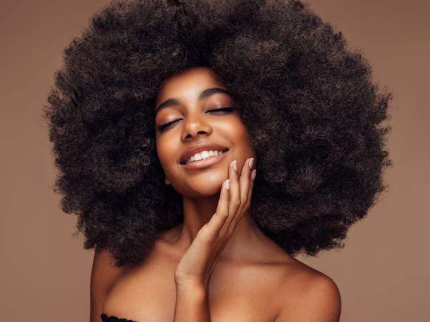 istock Beautiful girl with curly hairstyle 1383021926