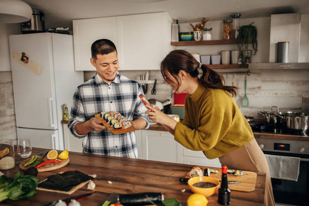 istock Homemade sushi for lunch 1383022856