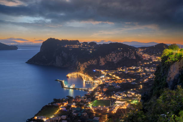 istock Capri, Italy with Marina Grande at dusk 1383024508