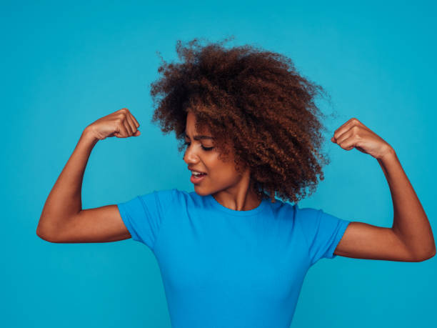 istock Beautiful girl with curly hairstyle 1383025290