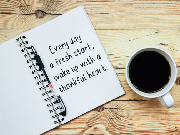 istock Every day is a fresh start, wake up with a thankful heart 1383027991