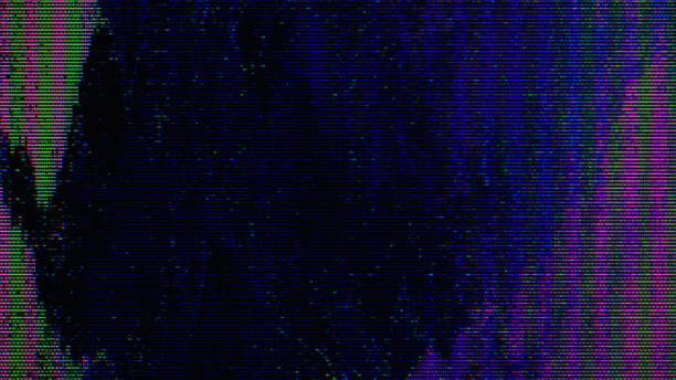 glitch noise static television vfx pack. effets vidéo visuels bandes arrière-plan, écran de télévision crt pas d’effet de problème de signal - no audio photos et images de collection