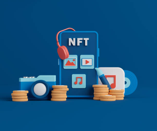 istock 3d rendering NFT or non fungible token. 1383028512