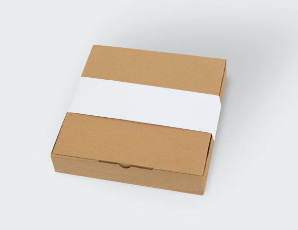istock cardboard box for mockup design. packaging display for branding 1383030919