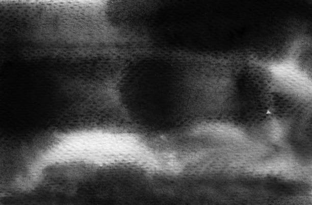 istock Black watercolor background masculine paint color horizontal texture 1383035113