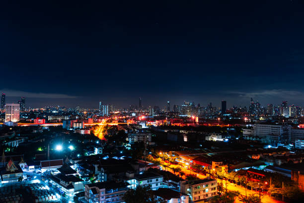 istock city scape at rama3 Bangkok 1383037081