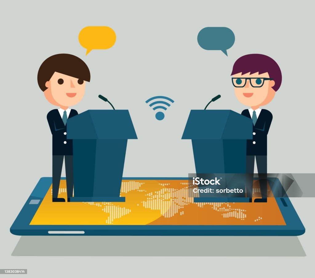 Conference Voting Vector Web Conference Stock Illustration - Download Image Now - Voting ...