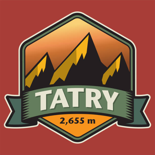 Emblem with the name of Tatra Mountains Abstract stamp or emblem with the name of Tatra Mountains, vector illustration tatra mountains stock illustrations