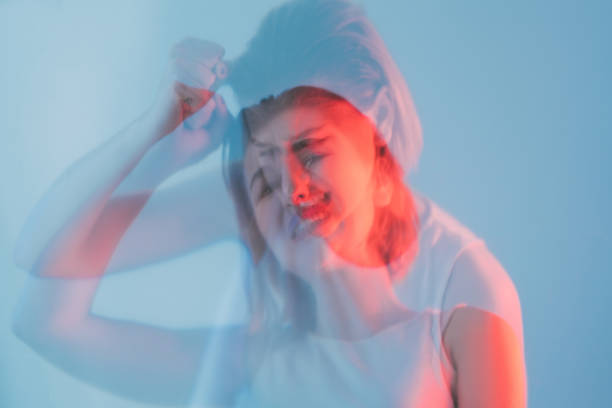 istock sorrow grief double exposure hurt crying woman 1383040668