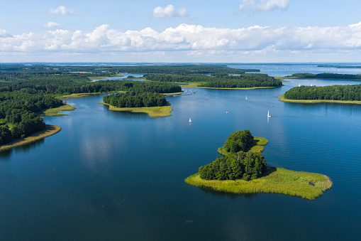 Holidays in Poland - Lake Kisajno, one of the most beautifully situated lakes in Masuria, the land of a thousand lakes