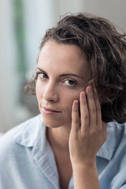 istock Beautiful girl with a gentle smile 1383049366