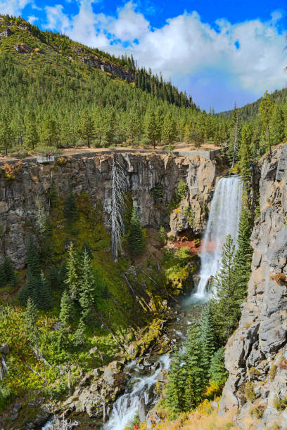 Waterfall on Tumalo Creek in the Cascade Mountain Range