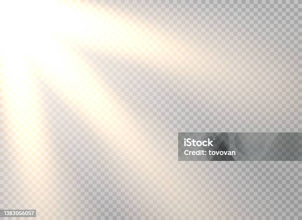 Sun Rays Diagonal Yellow Sun Rays Diaonal Direction Vector Template With Transparent ...