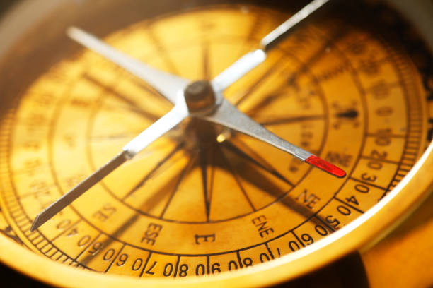 istock Close Up Of A Compass 1383066252