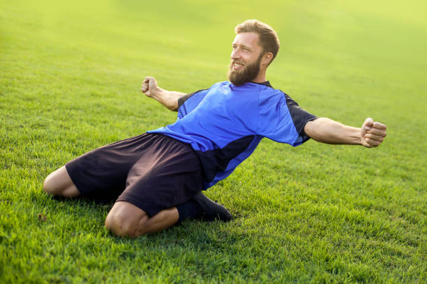 istock Soccer player celebrating a goal 1383077008