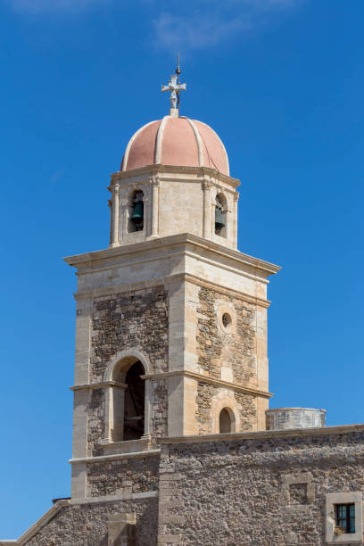 istock Christian, Orthodox monastery close-up (Lassithi area, island Crete, Greece) 1383091052