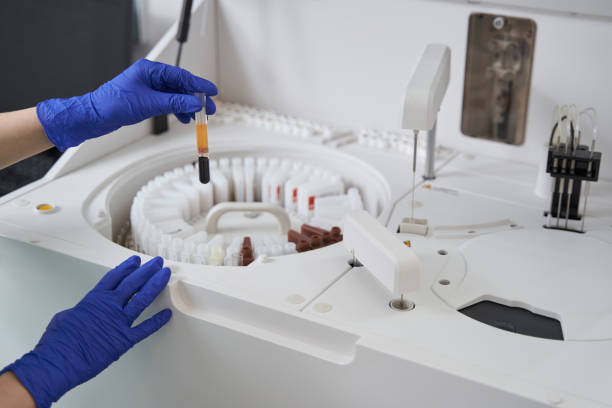 istock Professional doctor making test in the laboratory 1383092649