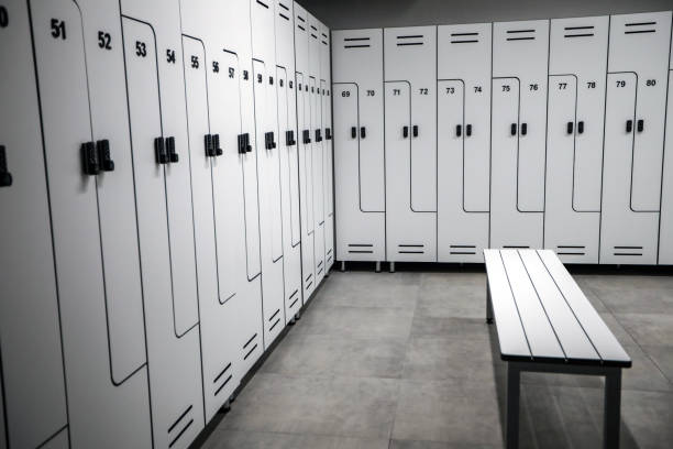 istock Gym Locker Room, Lockers , Dressing Room 1383094091
