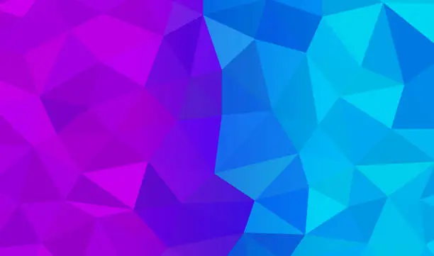 Vector illustration of Prism Shard Blue Magenta Boundary Division Background