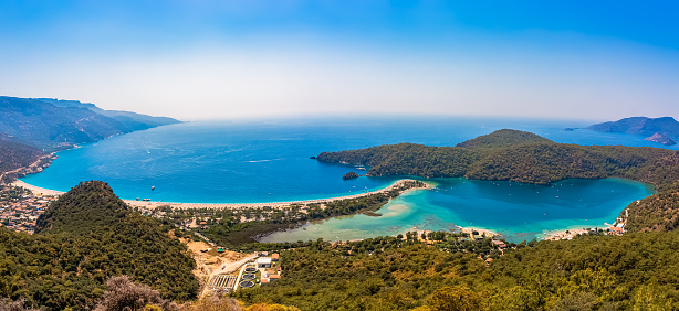 Ölüdeniz, Fethiye, Aerial View, Mugla Province, Sea, Beach, Travel, Summer, Vacations, High Angle View, Turkey - Country