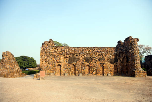 Firoz Shah Kotla Fort, New Delhi stock photo