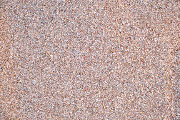 istock Flat view of clean yellow sand surface covering seaside beach. Sandy texture 1383099763