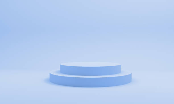 istock Abstract 3D render of cylinder podium 1383105639