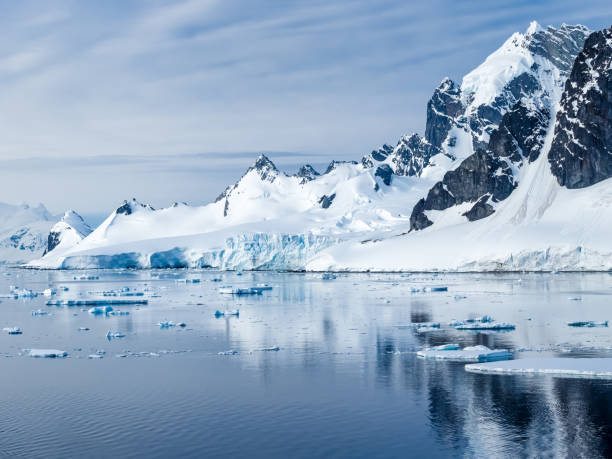 istock Crusing the Lemaire Channel among drifting icebergs, Antarctic Peninsula. Antarctica 1383117124