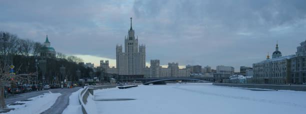 istock Moscow cityscape in winter. 1383122273