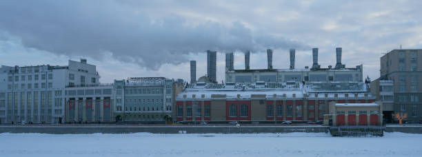 istock Moscow cityscape in winter. 1383122812