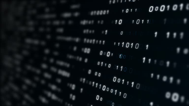 1,200+ Binary Code Pattern On Black Background Stock Videos and Royalty ...