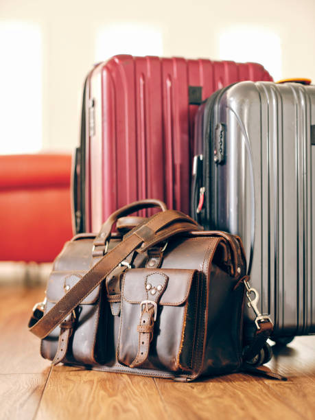 istock Suitcases in a Home Ready for Travel 1383127910