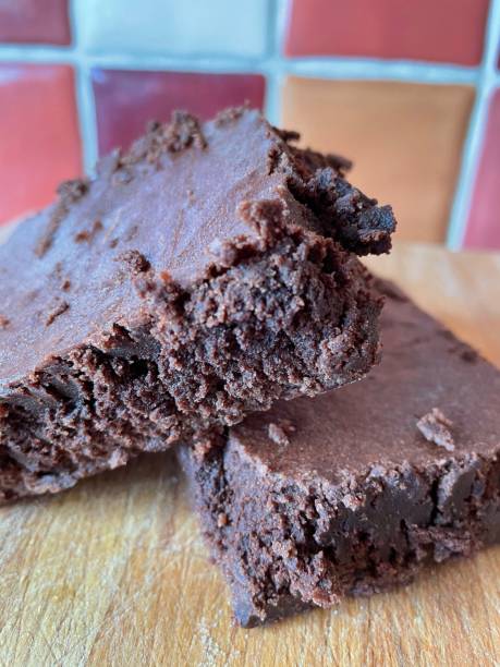 istock Fresh baked cakes Chocolate brownies 1383128839