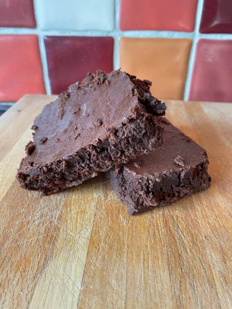 istock Fresh baked cakes Chocolate brownies 1383128844
