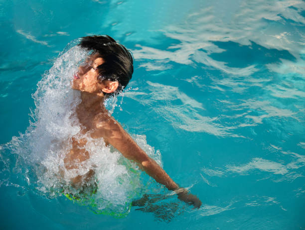 istock boy getting out of the water high speed 1383136867