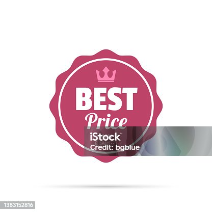 istock Trendy Pink Badge - Best Price, 100% Guaranteed 1383152816