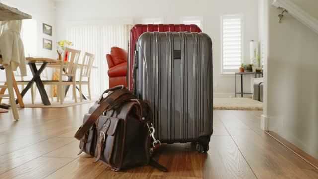 Suitcases in a Home Ready for Travel