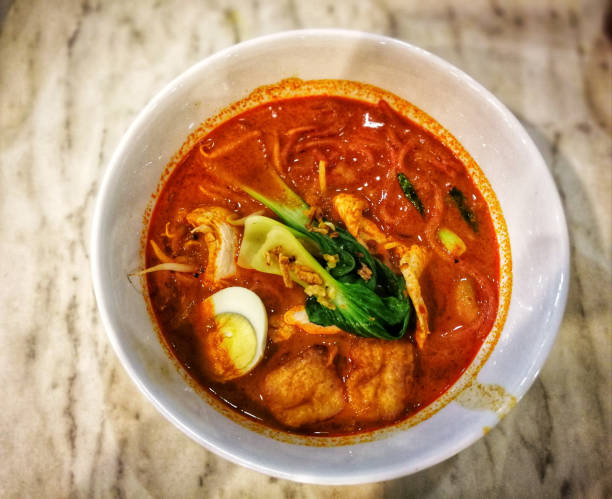 istock A bowl of hot curry noodle 1383194268