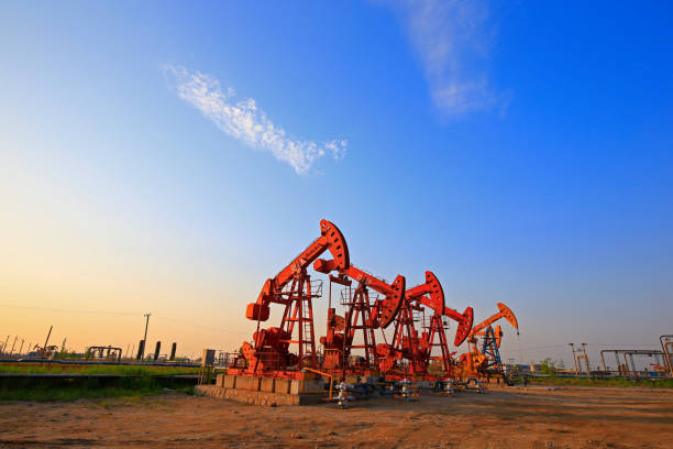 istock The oil pump, industrial equipment 1383202347