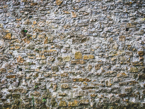 Stone wall as a texture or background.