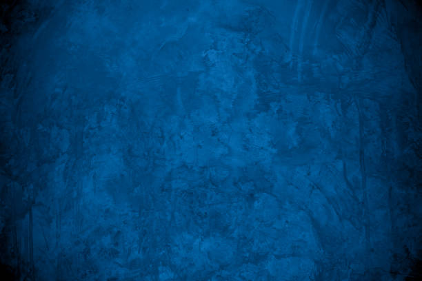 istock Old wall pattern texture cement blue dark abstract  blue color design are light with black gradient background. 1383229000