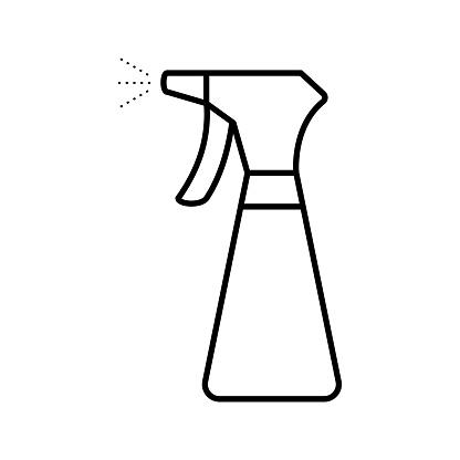 cleaning spray bottle icon vector