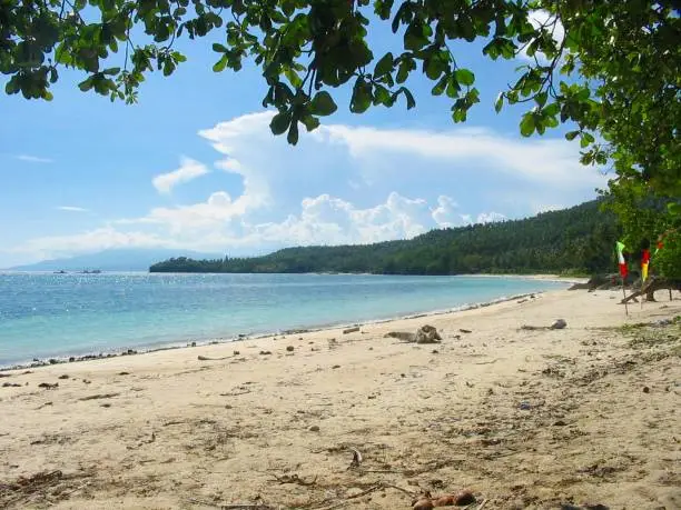 Beautiful beach in Davao Oriental,  southern Philippines.