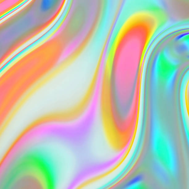 istock 3d rendering Curve Dynamic watercolor texture blend Fluid Liquid Wallpaper. Light Pastel Cold Color Colorful Swirl Gradient Mesh. Bright Pink Vivid Vibrant Smooth Surface. 1383311196
