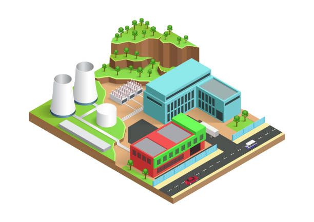 Isometric Nuclear Plant Stock Photos, Pictures & Royalty-Free Images